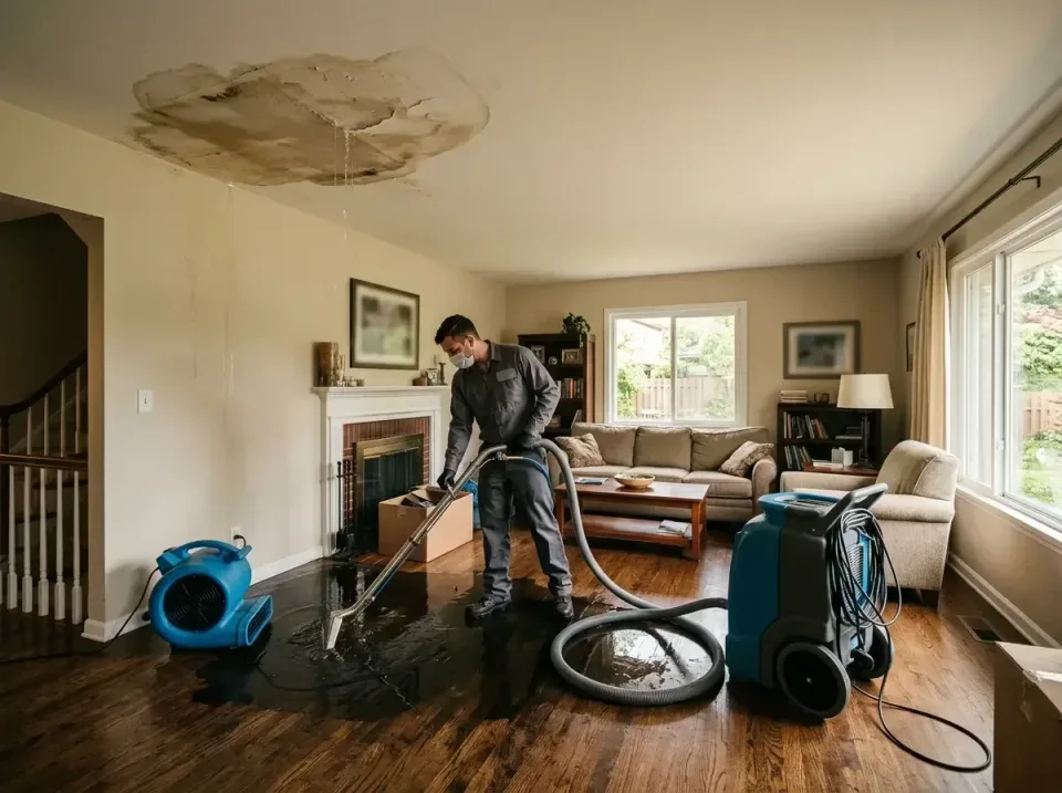 attic-pipe-burst-ceiling-drip-008 — frequently asked questions, Water Damage Restoration & Carpet Care in Louisville, MS